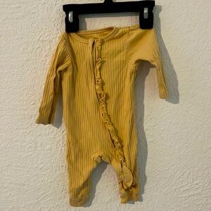 Newborn zip up yellow